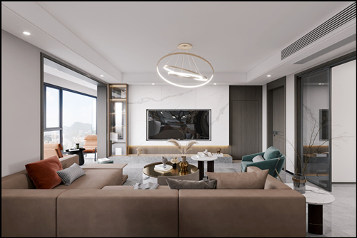 佛山市頤安·天璟名庭現(xiàn)代風(fēng)格平層裝修案例