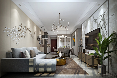 三明市愛國(guó)路小區(qū)現(xiàn)代簡(jiǎn)約風(fēng)格三居室裝修案例