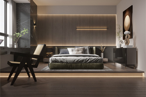 中山市優(yōu)格國際輕奢風(fēng)格三居室裝修案例