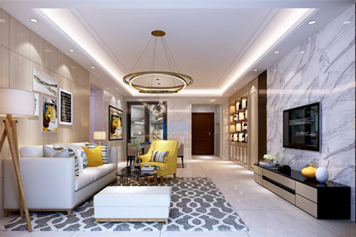 中山市保利天匯現(xiàn)代簡約風(fēng)格四居室裝修案例