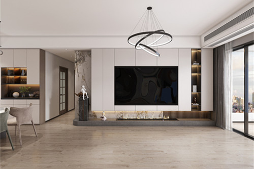 中山市雅居樂萬象郡別墅輕奢風(fēng)格四居室裝修案例