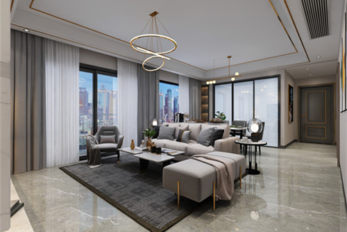 中山市萬(wàn)科柏悅灣現(xiàn)代簡(jiǎn)約風(fēng)格三居室裝修案例