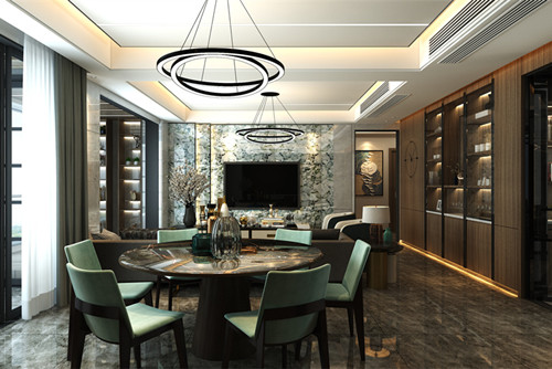 中山市御峰臻品現(xiàn)代簡約風格四居室裝修案例