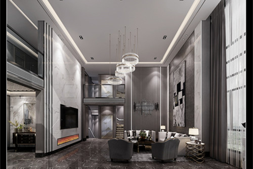 潮州市潮發(fā)花園現(xiàn)代簡(jiǎn)約風(fēng)格別墅裝修案例