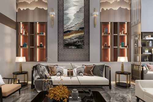 德陽市春天雅庭輕奢風(fēng)格別墅裝修案例