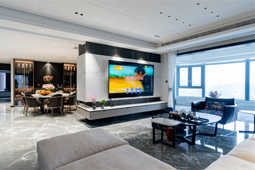 德陽市城東壹號現(xiàn)代簡約風(fēng)格四居室裝修案例