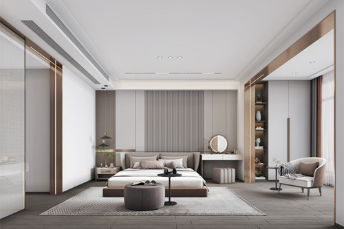 ?？谑斜坦饒@劍橋郡輕奢風(fēng)格三居室裝修案例