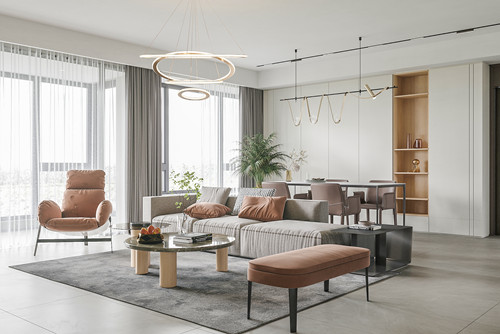 廣州市翡翠綠洲森林半島現(xiàn)代簡(jiǎn)約風(fēng)格三居室裝修案例