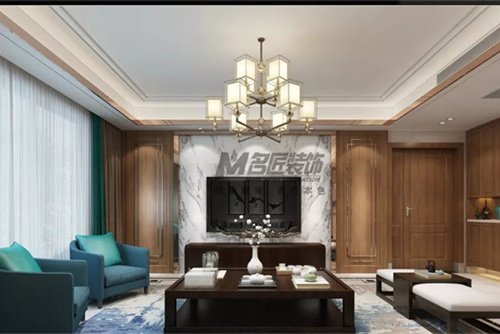 合肥市綠城·廬境桃源新中式風(fēng)格四居室裝修案例