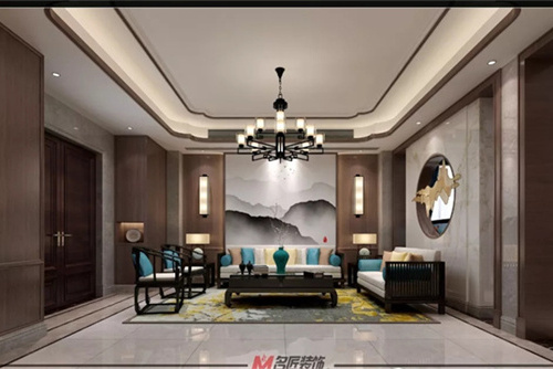 合肥市通和·星辰同輝新中式風格別墅裝修案例