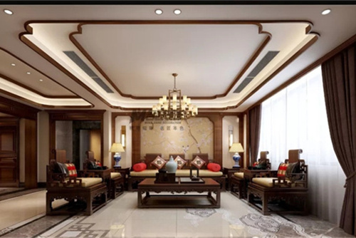 合肥市偉星玖樾臺新中式風(fēng)格辦公空間裝修案例